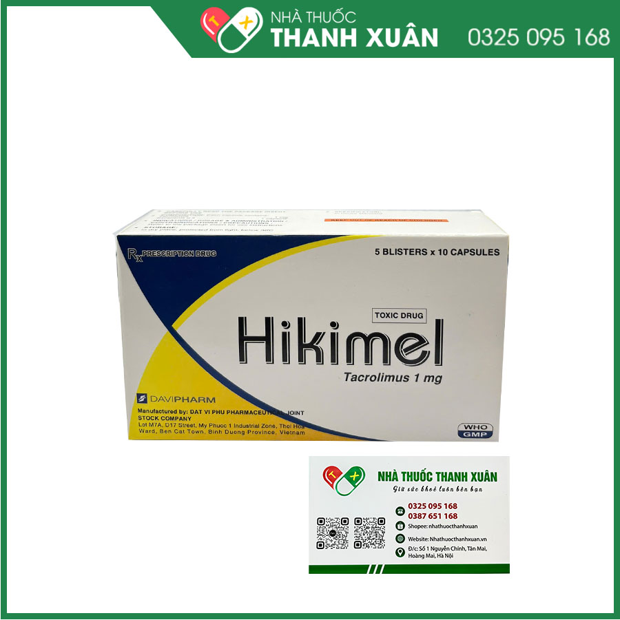 Hikimel dự phòng và điều trị thải ghép sau phẫu thuật
